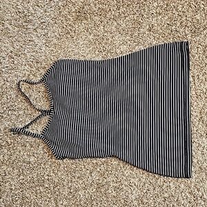 Lululemon striped tank with built-in bra